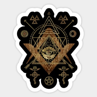 Mystical Sacred Geometry Ornament Sticker